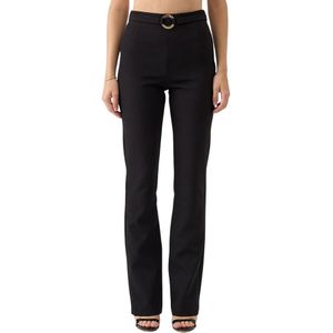 Just Cavalli, Dames, Broeken, Zwart, Maat: XS Poliester,