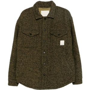 Emporio Armani, Heren, Jassen, Groen, Maat: S Wol,