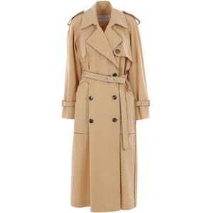 Dries Van Noten, Dames, Mantels, Beige, Maat: S Katoen,