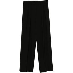 Forte Forte - Vela - Broeken - Zwart - Wol