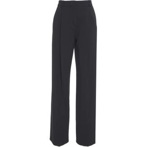 Elisabetta Franchi, Dames, Broeken, Zwart, Maat: 2XL