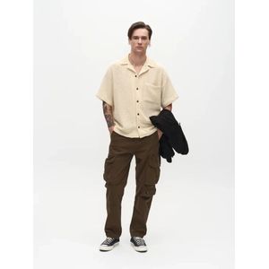 Gabba, Heren, Overhemden, Beige, Maat: M