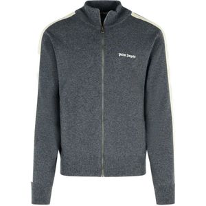 Palm Angels, Heren, Truien, Grijs, Maat: XL Wol,