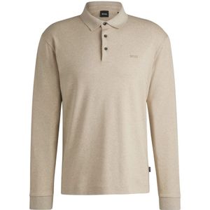 Hugo, Heren, Tops, Beige, Maat: 2XL Katoen,