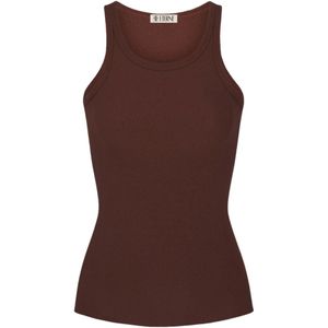 Éterne, Dames, Tops, Bruin, Maat: L Katoen,