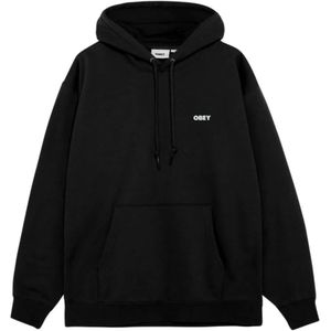 Obey, Heren, Sweatshirts & Hoodies, Zwart, Maat: XL Katoen,