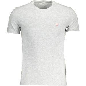 Guess - T-shirt - Grijs - Katoen