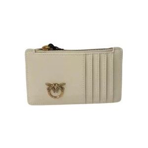 Pinko Wallets Cardholders , Beige , Dames , Maat: ONE Size