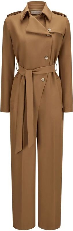 Nicowa - Aniroma - Jumpsuit - Bruin - Elegant Trenchlook