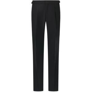 Boggi Milano, Heren, Broeken, Zwart, Maat: XS Wol,