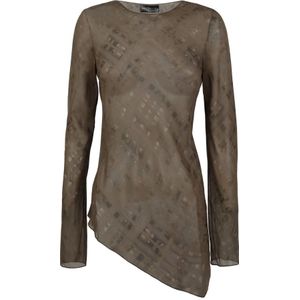 Cortana, Dames, Blouses & Shirts, Groen, Maat: 2XS Zijde,