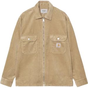 Carhartt Wip, Heren, Jassen, Beige, Maat: S Katoen,