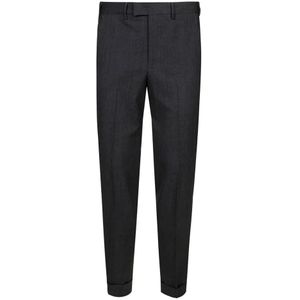 PT Torino, Heren, Broeken, Grijs, Maat: M Wol,