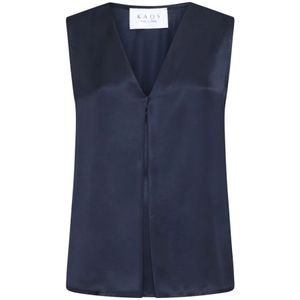Kaos, Dames, Tops, Blauw, Maat: M Viscose,