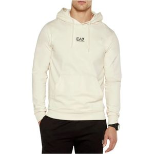 Emporio Armani Ea7, Heren, Sweatshirts & Hoodies, Wit, Maat: M