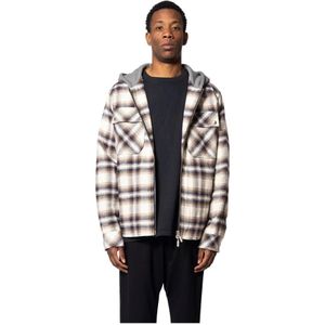 Rhude, Heren, Jassen, Veelkleurig, Maat: L Flanel,