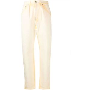 Alberta Ferretti, Dames, Jeans, Geel, Maat: M Denim,