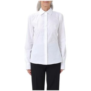 Dolce & Gabbana, Dames, Blouses & Shirts, Wit, Maat: L Katoen,