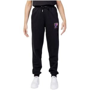 Fila, Dames, Broeken, Zwart, Maat: L Katoen,