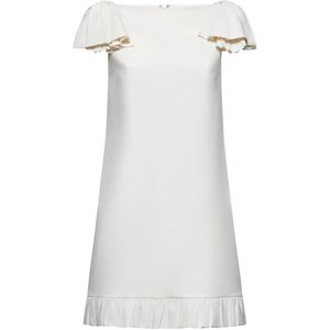 Valentino Garavani - Mini-jurk met Ruches - Beige - Crêpe Couture