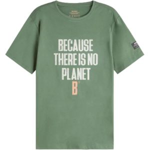 Ecoalf - Minimalistisch T-shirt - Groen - Katoen