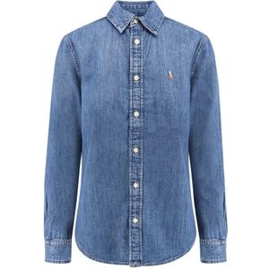 Polo Ralph Lauren, Dames, Blouses & Shirts, Blauw, Maat: S Katoen,