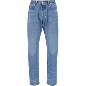 Versace, Heren, Jeans, Blauw, Maat: W31 Denim,