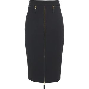 Elisabetta Franchi, Dames, Rokken, Zwart, Maat: L