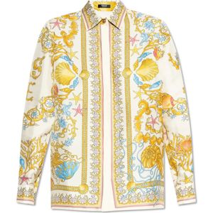 Versace, Dames, Blouses & Shirts, Veelkleurig, Maat: 2XS Zijde,
