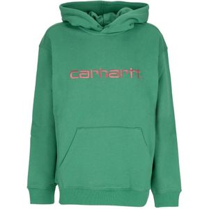 Carhartt Wip, Heren, Sweatshirts & Hoodies, Groen, Maat: L Katoen,