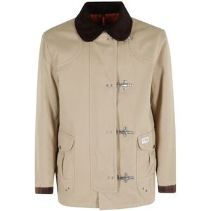 Fay, Heren, Jassen, Beige, Maat: S