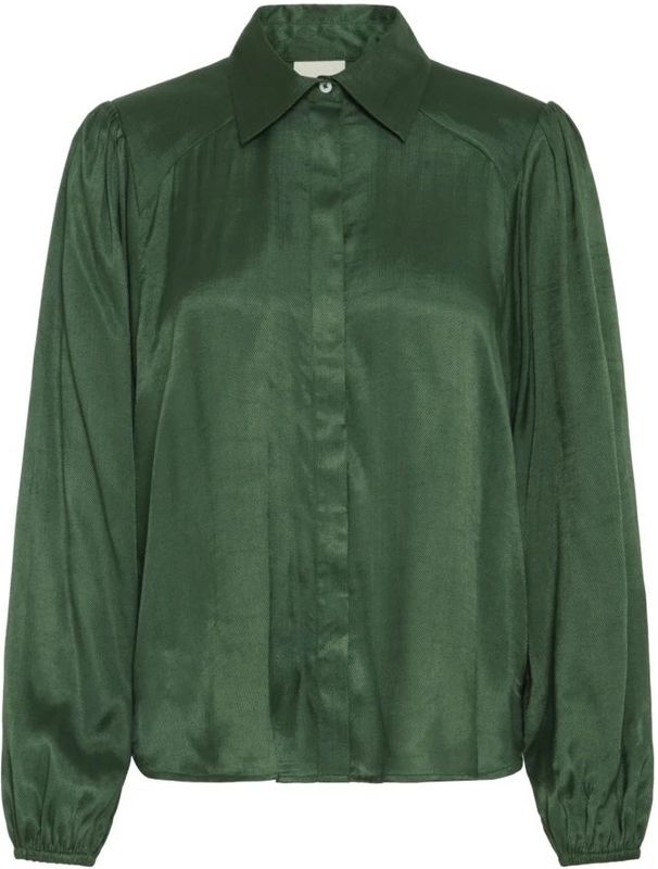 Ichi, Dames, Blouses & Shirts, Groen, Maat: XS