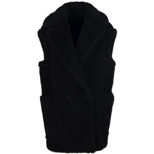 Max Mara, Dames, Jassen, Zwart, Maat: 4XS