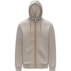 K-Way, Heren, Sweatshirts & Hoodies, Beige, Maat: L Viscose,