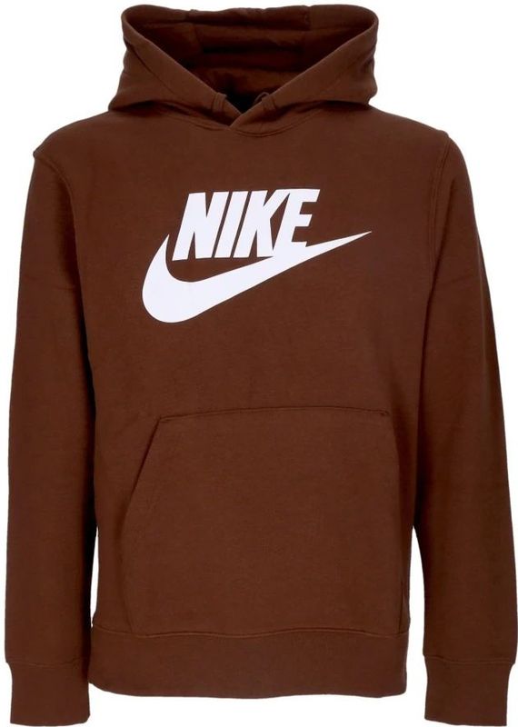 Nike - Club Hoodie - Sweatshirt - Bruin - Katoen