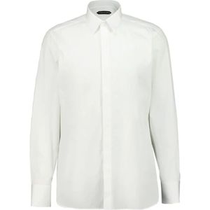 Tom Ford, Heren, Overhemden, Wit, Maat: 2XL Katoen,