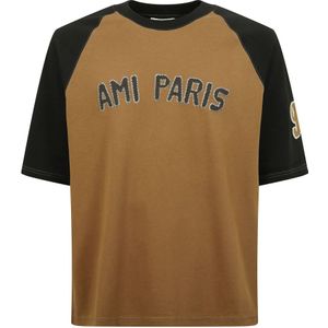 Ami Paris, Heren, Tops, Bruin, Maat: XS Katoen,