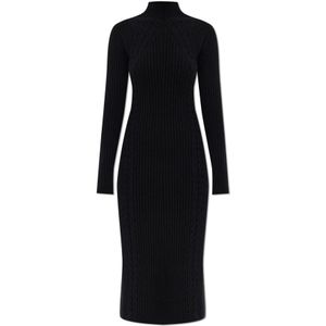 Max Mara, Dames, Jurken, Zwart, Maat: XS Wol,