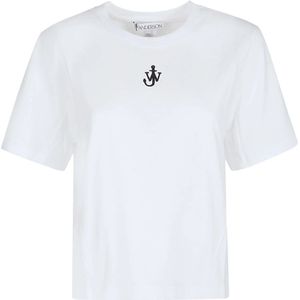 JW Anderson, Dames, Tops, Wit, Maat: L Katoen,