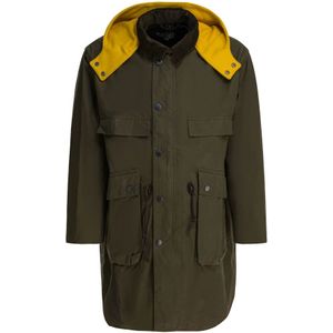 Barbour, Heren, Mantels, Bruin, Maat: S Katoen,