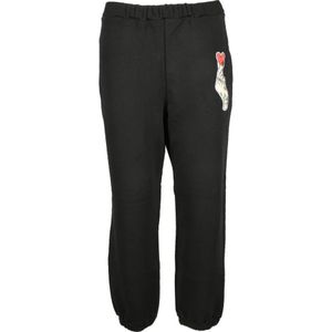 Love Moschino, Dames, Broeken, Zwart, Maat: M Katoen,