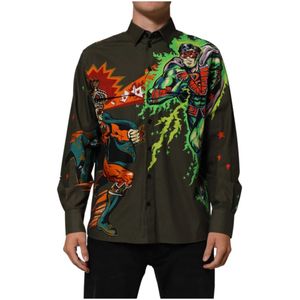 Dolce & Gabbana, Heren, Overhemden, Bruin, Maat: L