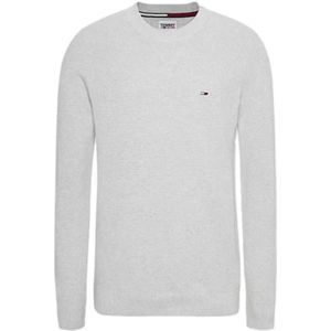 Tommy Jeans - Essentieel Heren Pullover - Grijs - Katoen