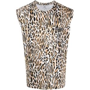 Moschino, Heren, Tops, Veelkleurig, Maat: M Katoen,