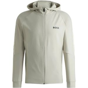 Hugo, Heren, Sweatshirts & Hoodies, Beige, Maat: M Poliester,