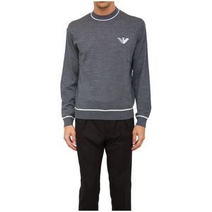 Emporio Armani, Heren, Truien, Grijs, Maat: S Wol,