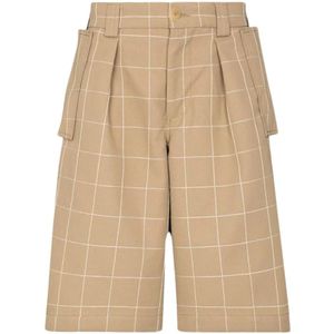 Jacquemus, Heren, Korte broeken, Bruin, Maat: S Poliester,