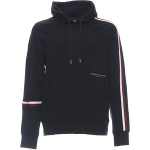 Tommy Hilfiger, Heren, Sweatshirts & Hoodies, Blauw, Maat: S Katoen,