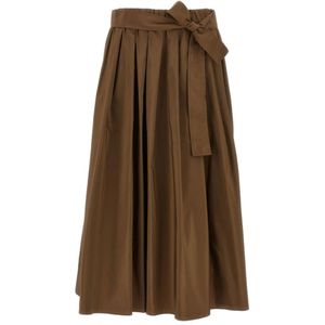 Weekend Max Mara, Dames, Rokken, Bruin, Maat: XS