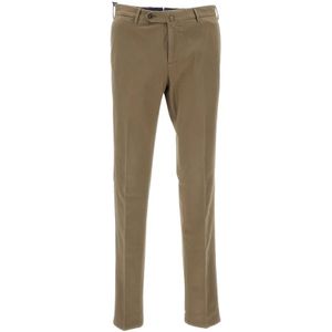 Pt01, Heren, Broeken, Beige, Maat: XL Katoen,